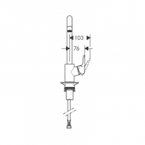 Baterie de bucatarie cu monocomanda, Hansgrohe, Logis M31 260, crom